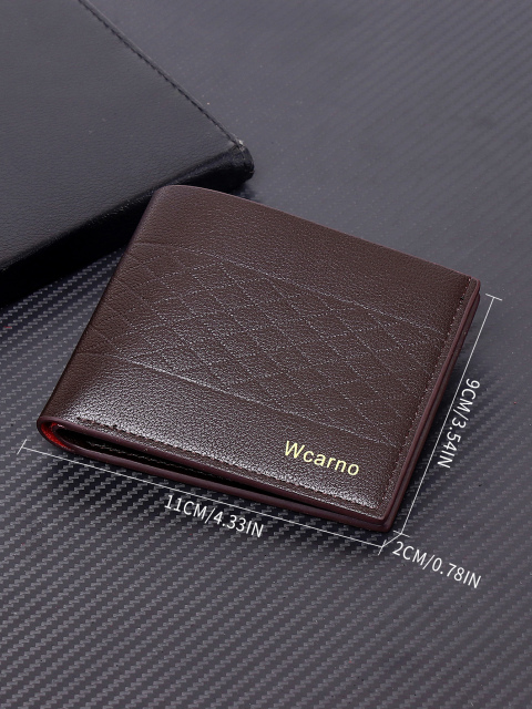 Men's fashion simple PU short wallet