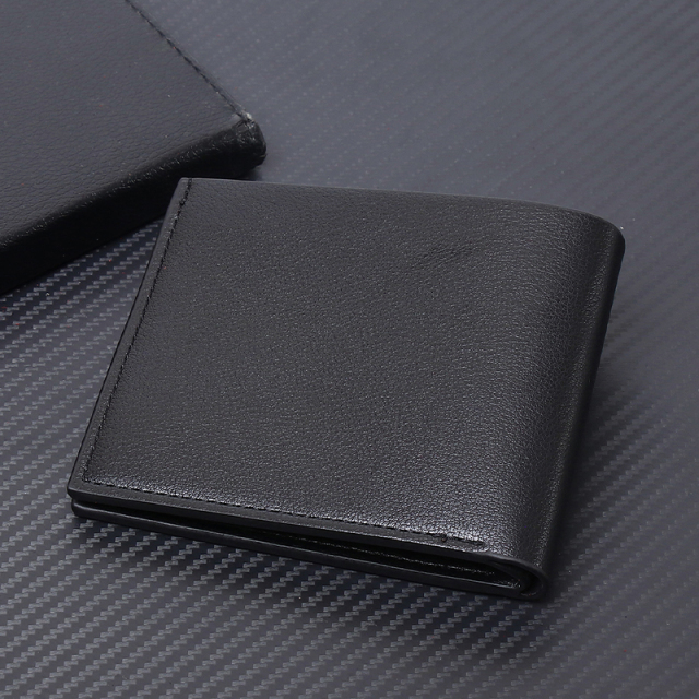 Men's fashion simple PU short wallet