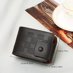 Men's fashion simple PU hinge buckle organ bag