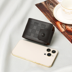 Men's fashion simple PU hinge buckle organ bag