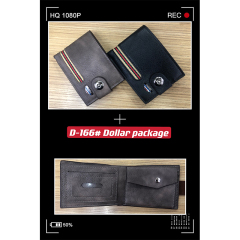 Men's PU Dollar wallet clip