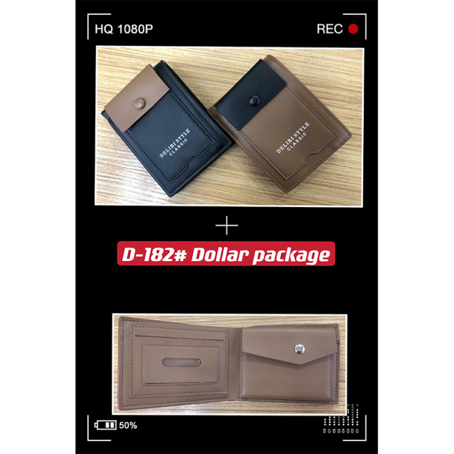 Men's PU Dollar wallet clip