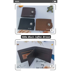 Men's PU Dollar wallet clip