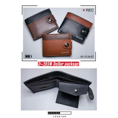 Men's PU Dollar wallet clip