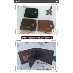 Men's PU Dollar wallet clip