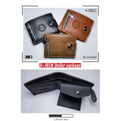 Men's PU Dollar wallet clip