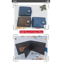 Men's PU Dollar wallet clip