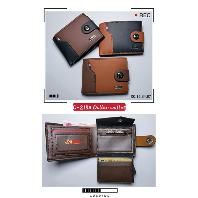 Men's PU Dollar wallet clip