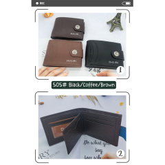 Men's PU Dollar wallet clip