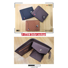 Men's PU Dollar wallet clip