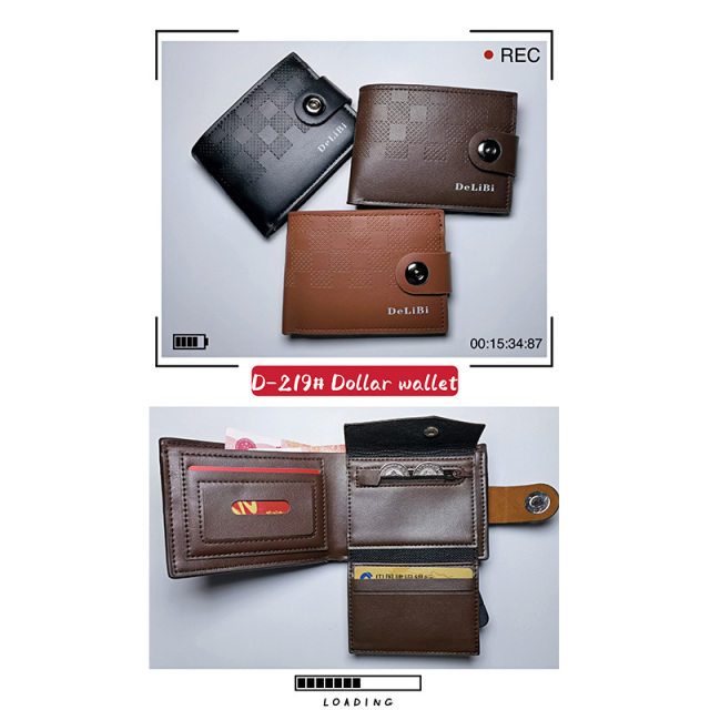 Men's PU Dollar wallet clip