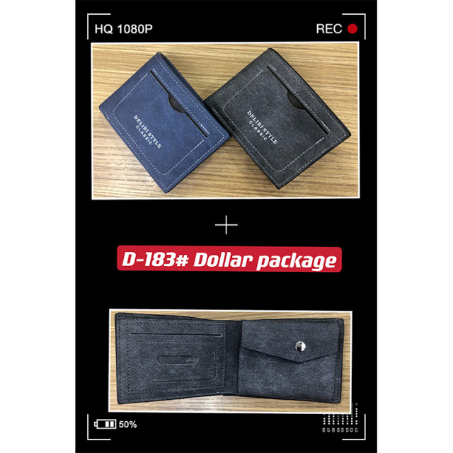 Men's PU Dollar wallet clip
