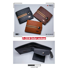 Men's PU Dollar wallet clip