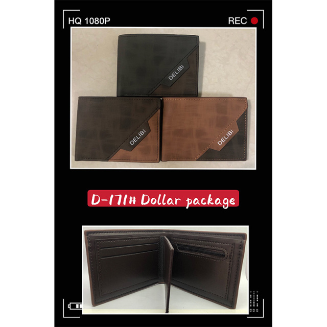 Men's PU Dollar wallet clip