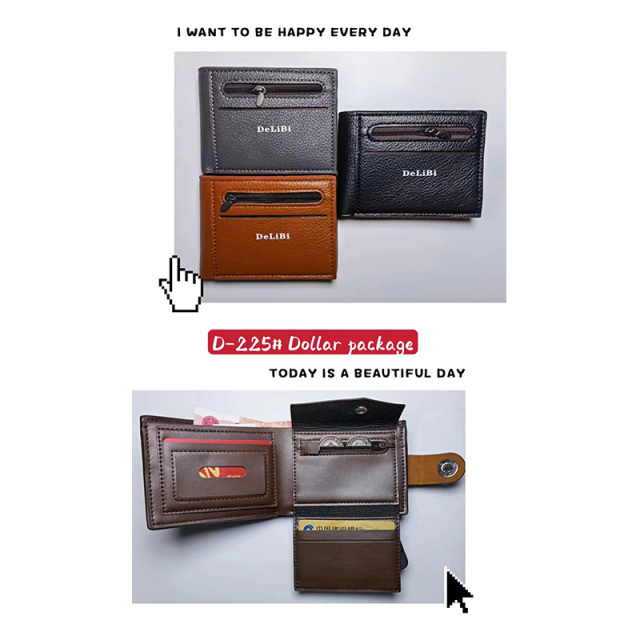 Men's PU Dollar wallet clip