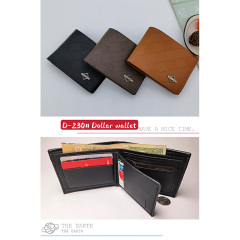 Men's PU Dollar wallet clip