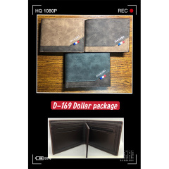 Men's PU Dollar wallet clip