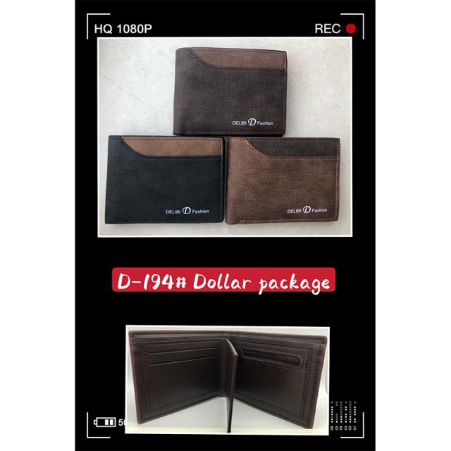 Men's PU Dollar wallet clip