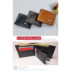 Men's PU Dollar wallet clip