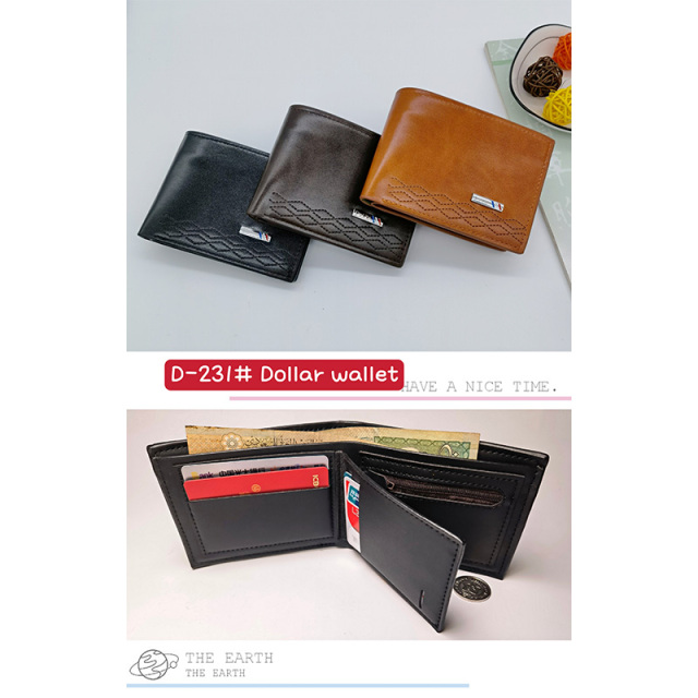 Men's PU Dollar wallet clip