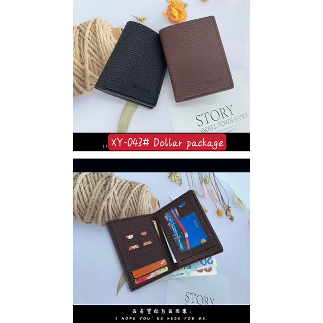 Men's PU  wallet clip