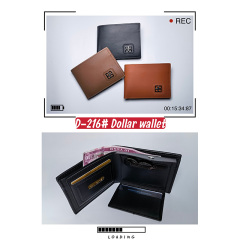 Men's PU Dollar wallet clip