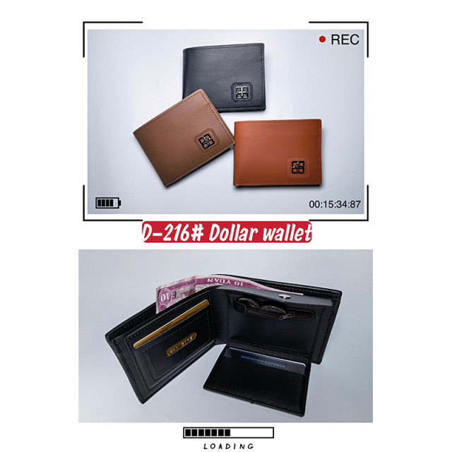 Men's PU Dollar wallet clip