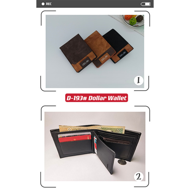 Men's PU Dollar wallet clip