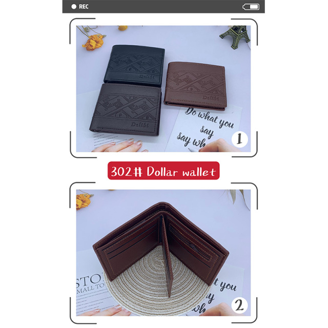 Men's PU Dollar wallet clip