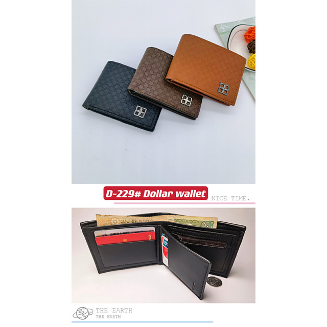 Men's PU Dollar wallet clip
