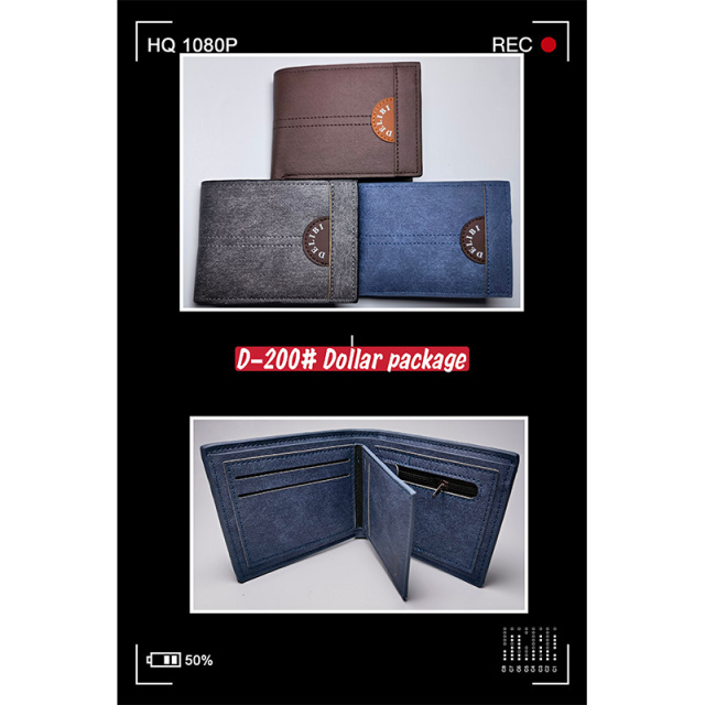 Men's PU Dollar wallet clip