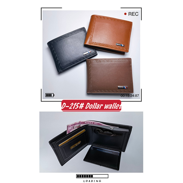 Men's PU Dollar wallet clip