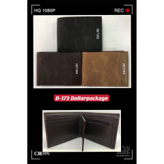 Men's PU Dollar wallet clip