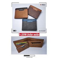 Men's PU Dollar wallet clip
