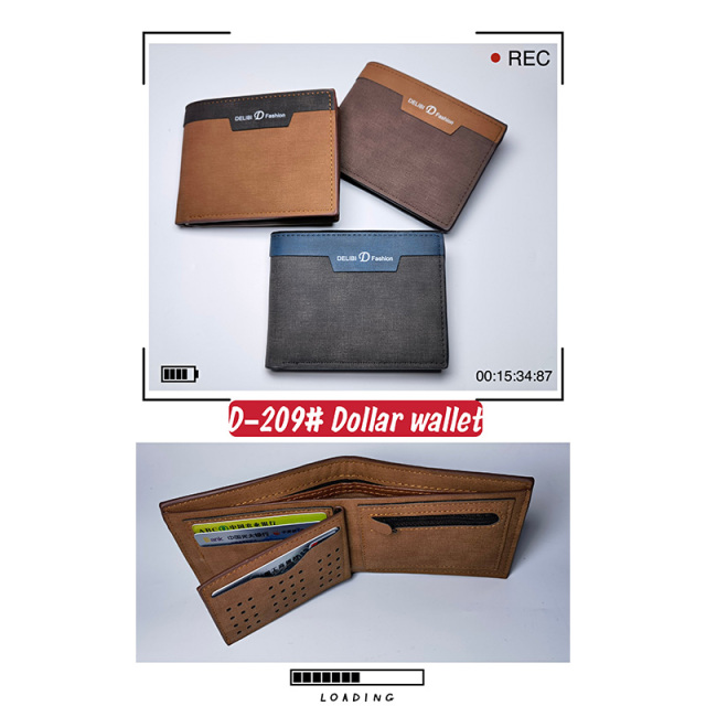 Men's PU Dollar wallet clip