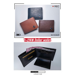 Men's PU Dollar wallet clip