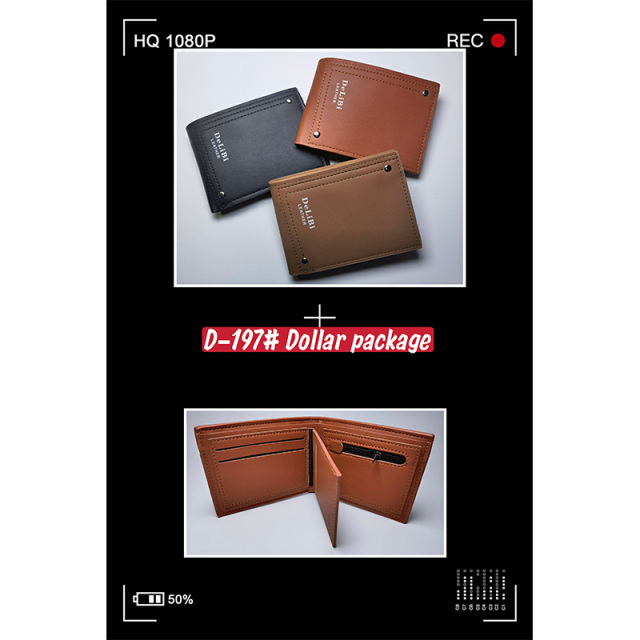 Men's PU Dollar wallet clip