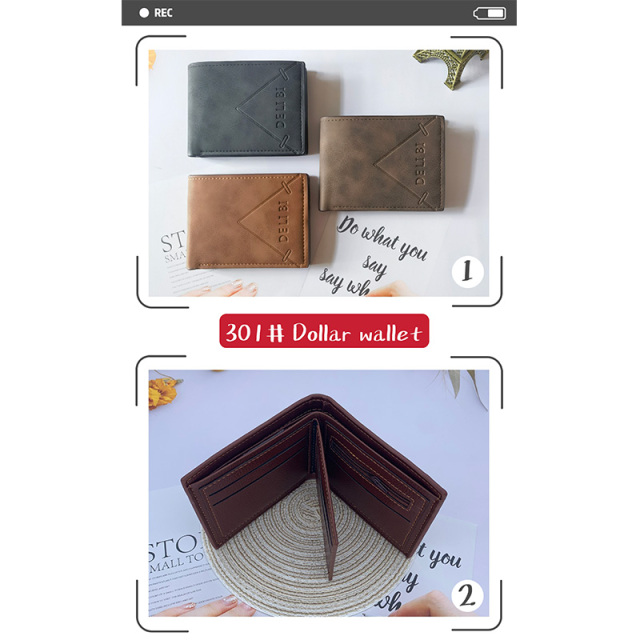 Men's PU Dollar wallet clip