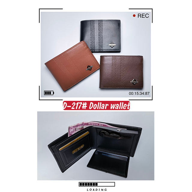 Men's PU Dollar wallet clip