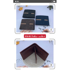 Men's PU Dollar wallet clip