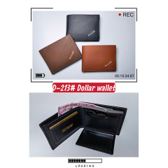 Men's PU Dollar wallet clip