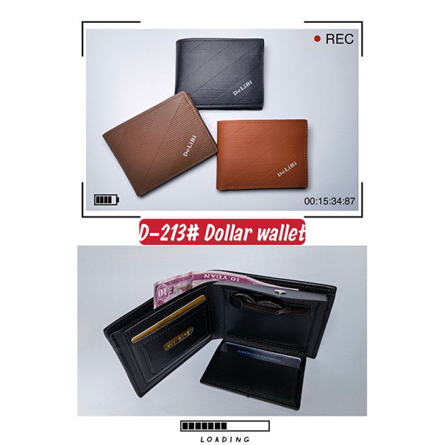 Men's PU Dollar wallet clip