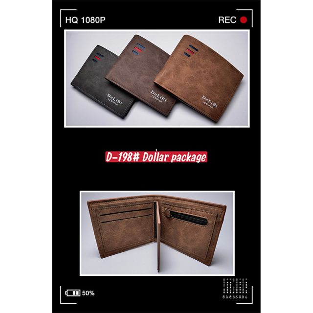 Men's PU Dollar wallet clip