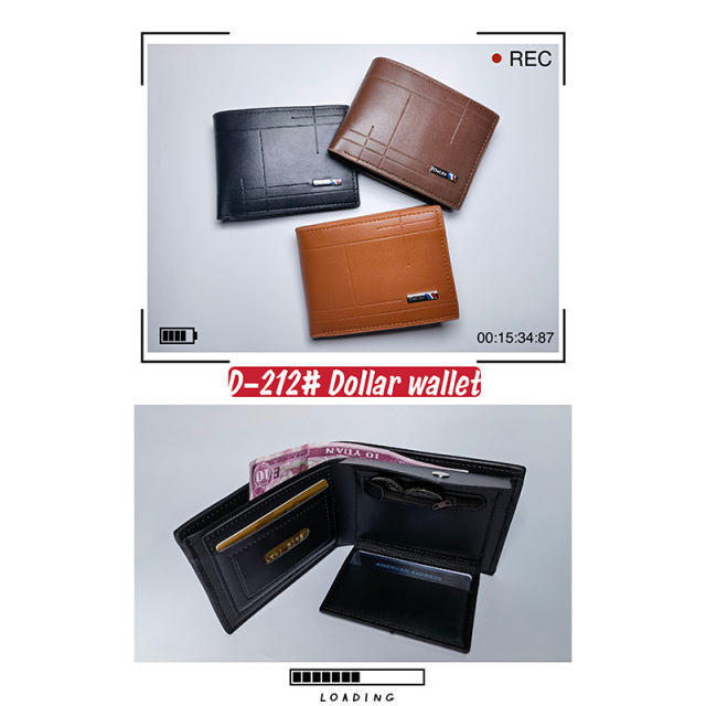 Men's PU Dollar wallet clip