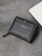 Men's fashion business PU zipper wallet