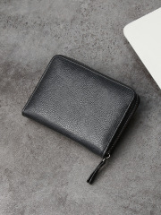 Men's fashion business PU zipper wallet