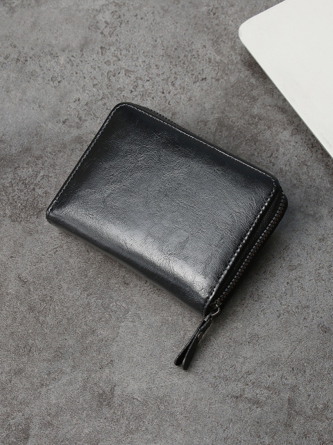 Men's fashion business PU zipper wallet