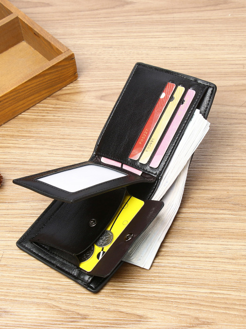 Men's PU wallet clip