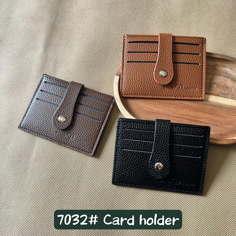 Men's PU minimalist card bag