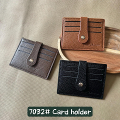 Men's PU minimalist card bag